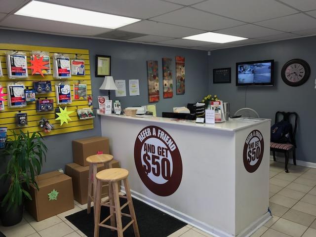 Front desk at Mid-South Storage.