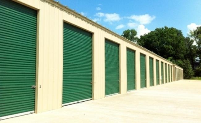 Self storage units at Mid-South Storage in Southaven, MS.
