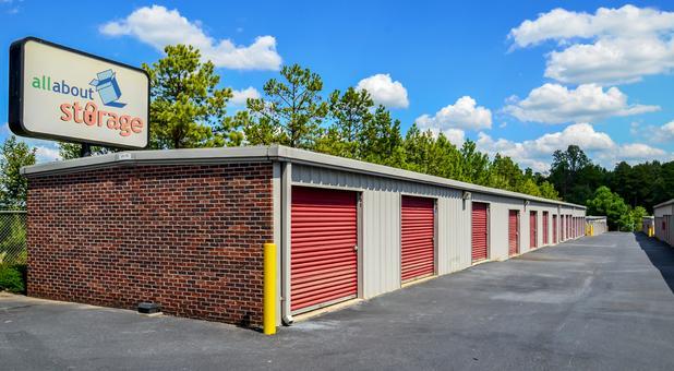 Self storage units at All About Storage in Concord, NC.