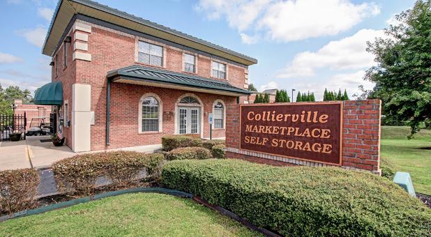 Signage for Collierville Marketplace Self Storage.