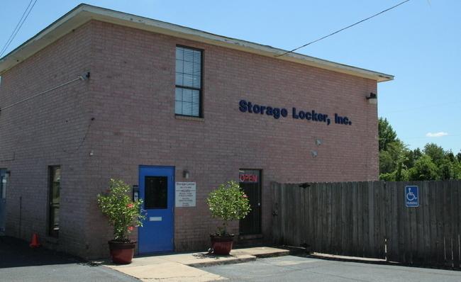 The exterior of Storage Locker's main office.