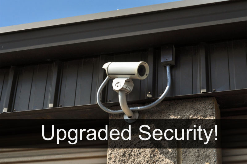 Security cameras for Legion Road Self Storage.