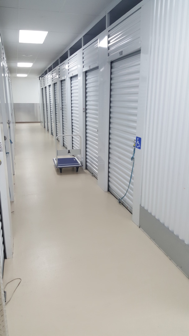 100 Oaks Self Storage white hallway