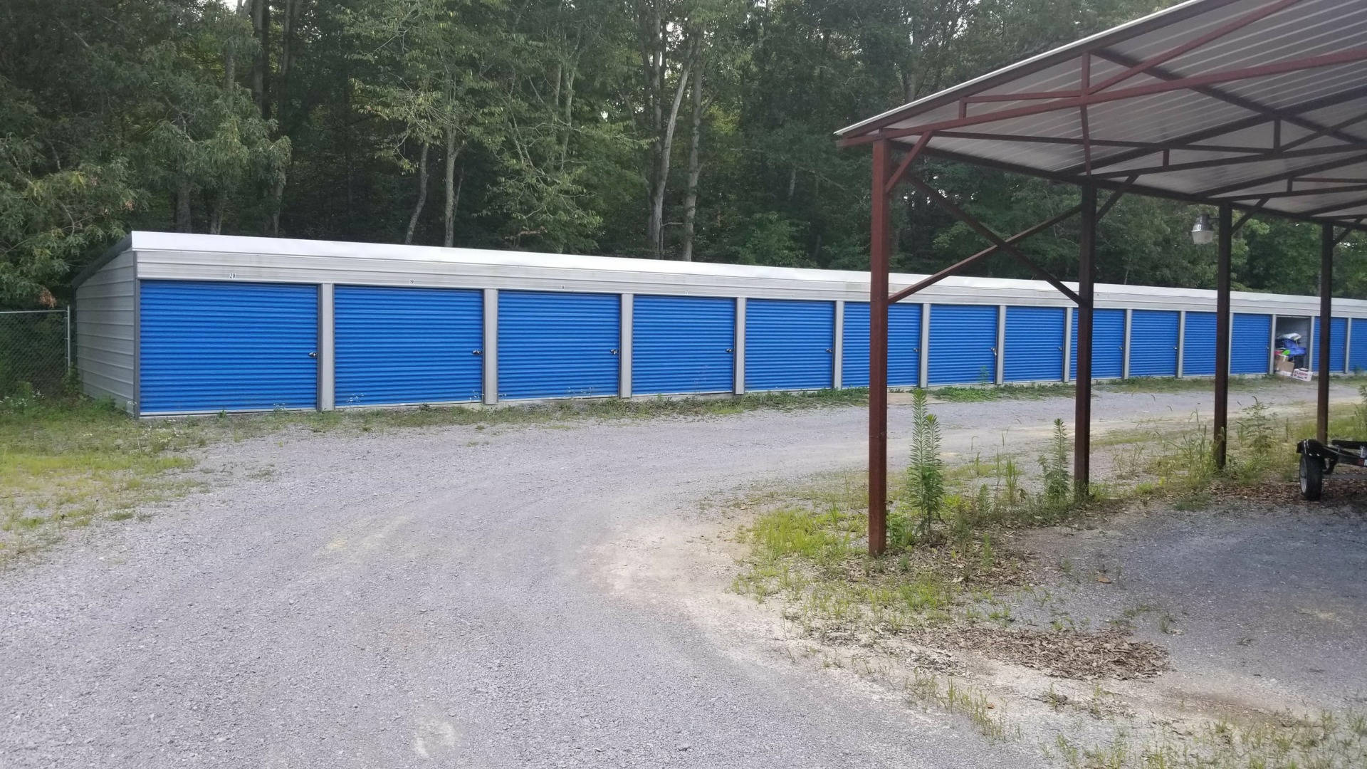 Highway 70 Boat & Mini Storage blue doors