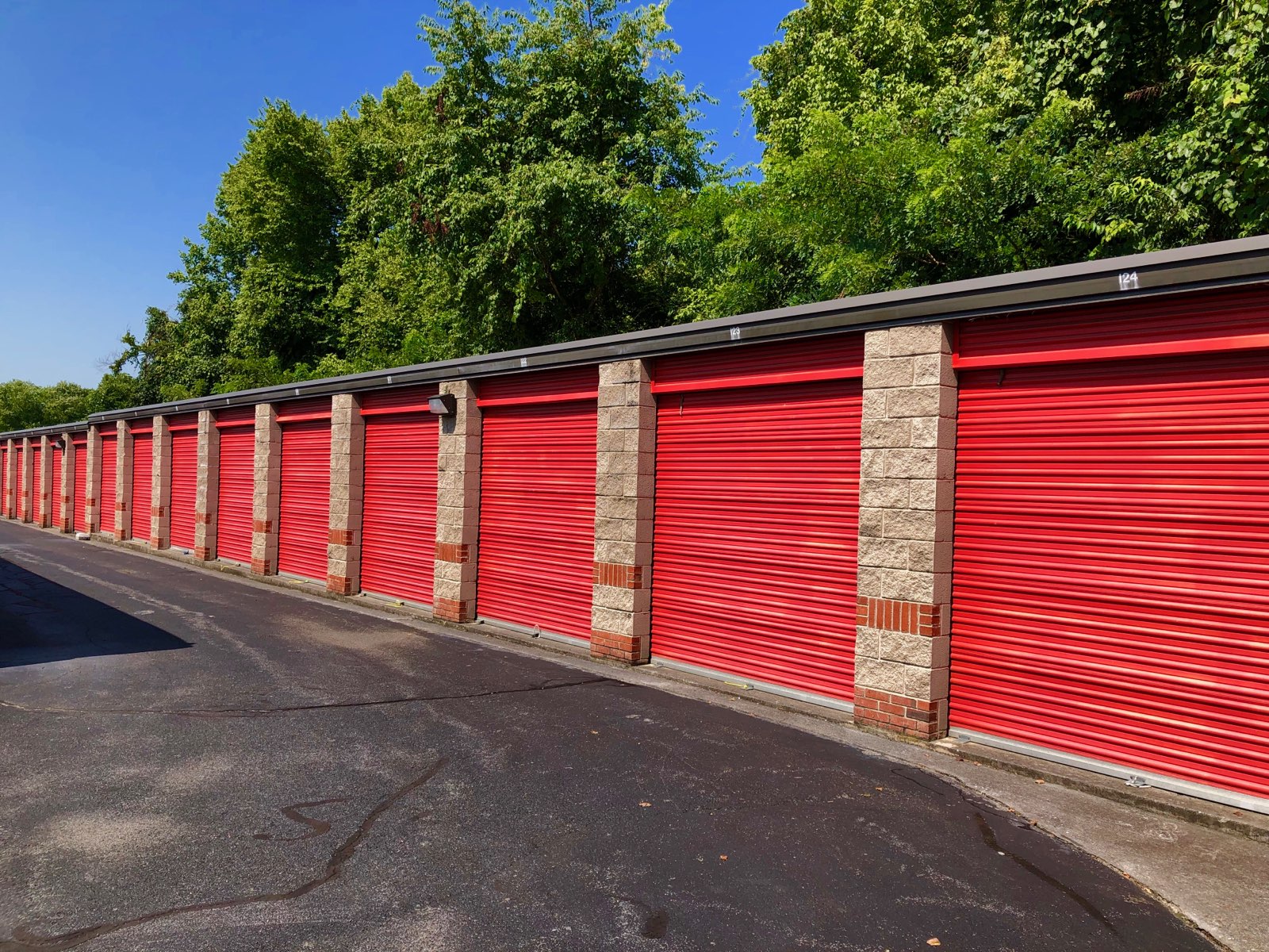 Princeton Self Storage red doors
