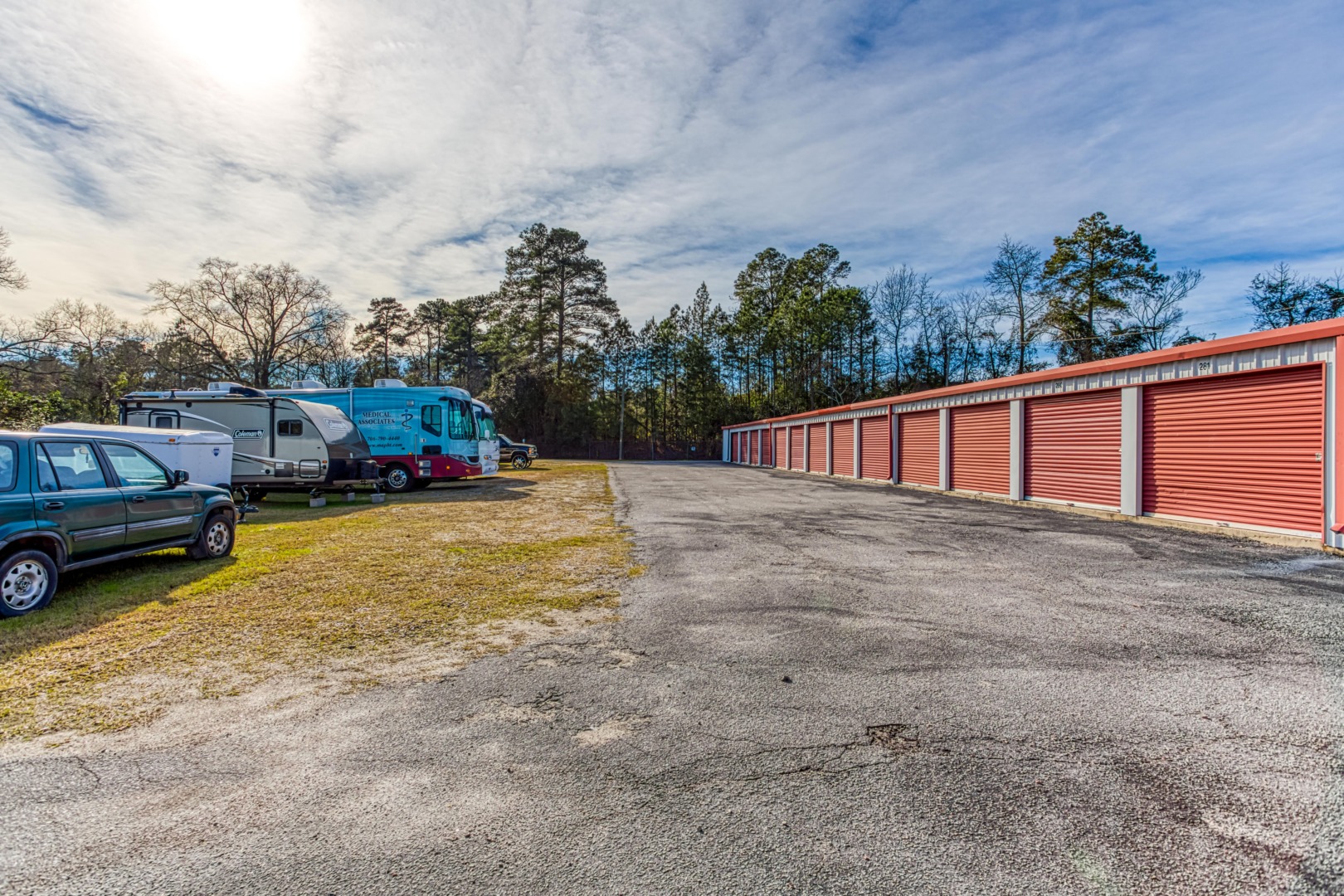 Vehicle storage and self storage units in Augusta, GA.