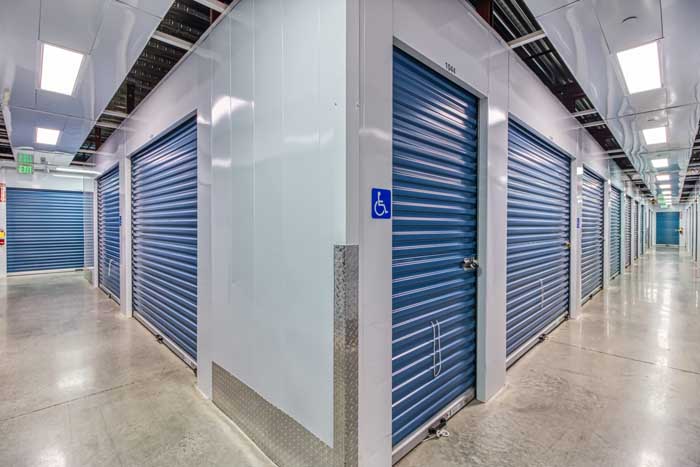 East Cherokee Storage interior blue doors