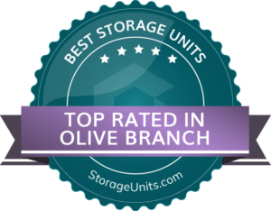 Award badge: Top rated storage units in Olive Branch