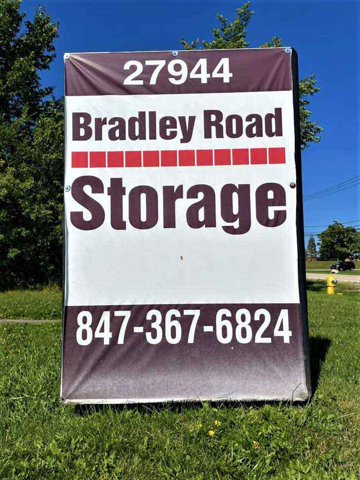 Bradley Road Storage signage