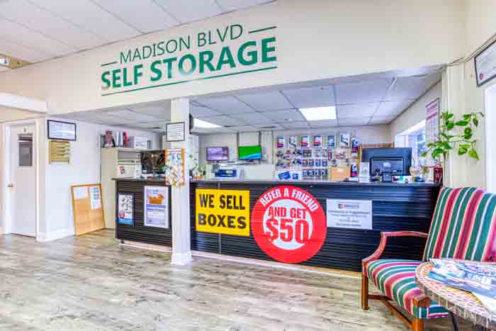 Madison Blvd Self Storage interior office