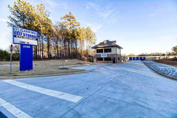 Flakes Mill Storage exterior/signage