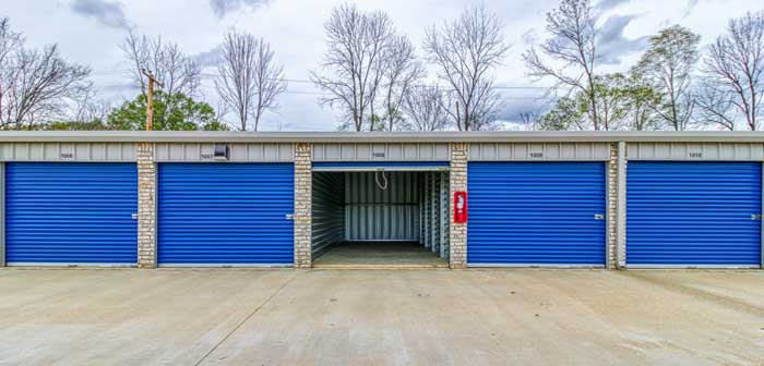 Houston Levee Storage - blue doors