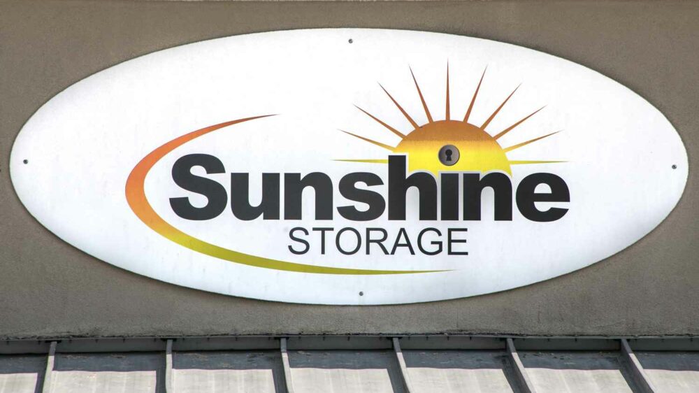 Sunshine Storage sign