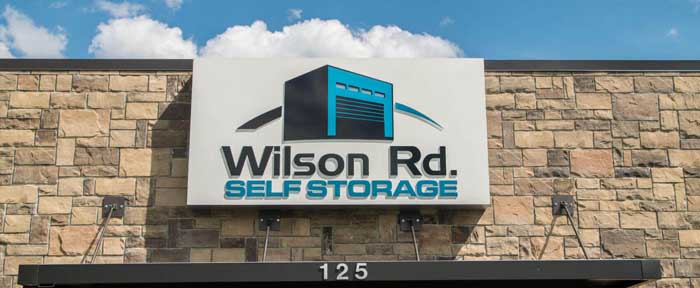 Wilson Rd. Storage - signage