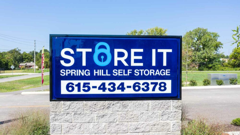 Store It Spring Hill Self Storage Sign