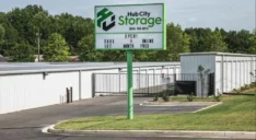 Hub City Storage Street Sign.