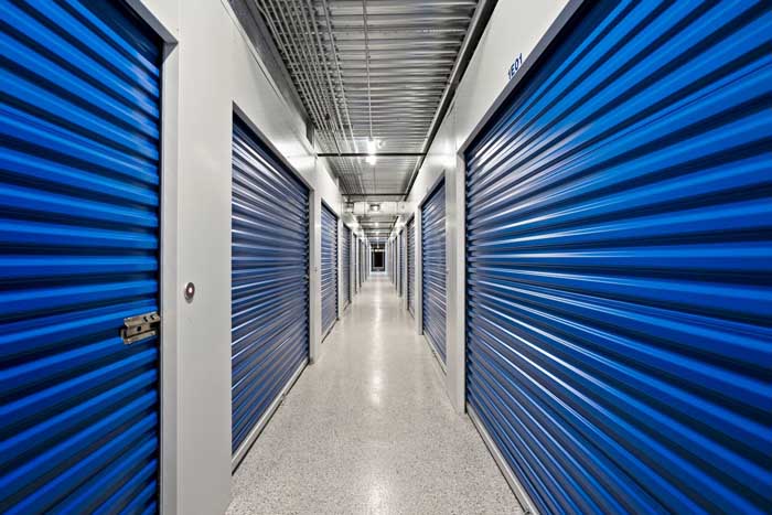 Tech Secured Storage blue doors