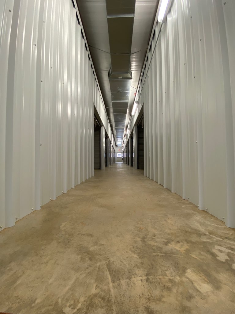 BRB Self Storage white hallway