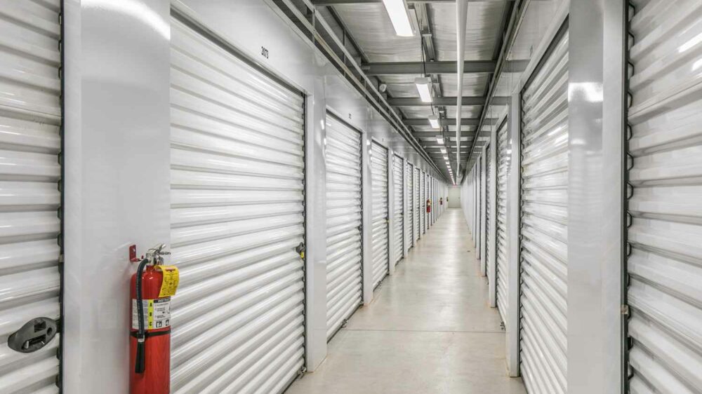 Silo Self Storage white hallway