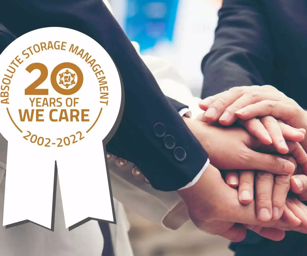 Absolute Storage Management - 20 Years of We Care.