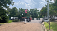 Hernando Self Storage facility access gate.