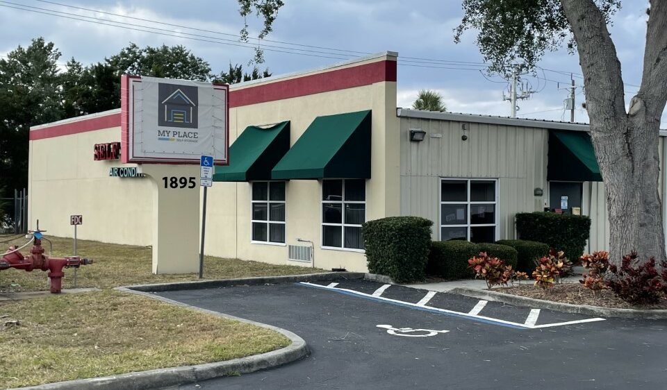 My Place Self Storage storefront in Palm Bay, FL.