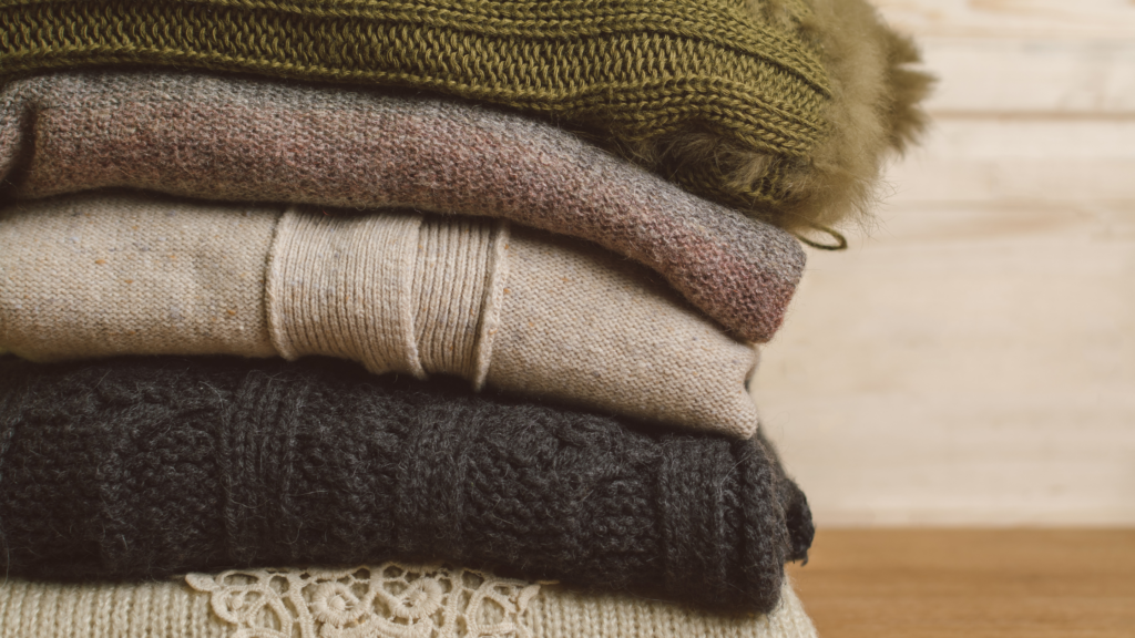 storing clothes fuzzy sweaters storage tips