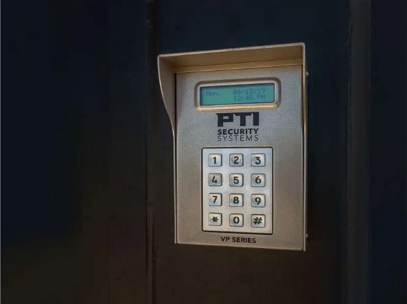 A security keypad that required an access code.