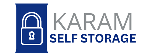 Karam Self Storage logo.