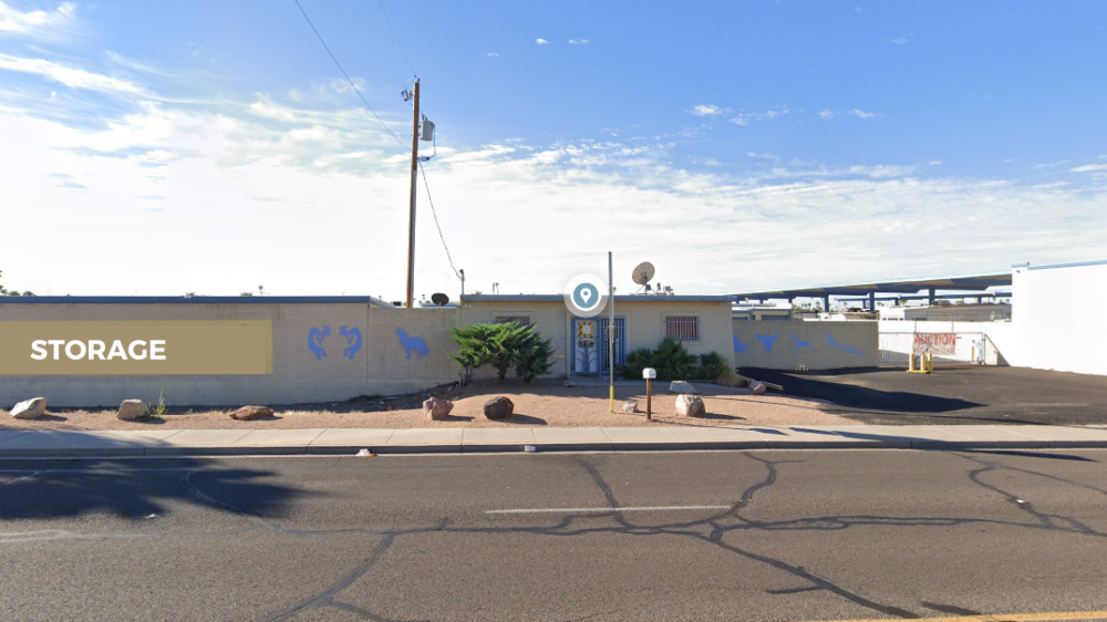 Road view of My Place Self Storage in Apache Junction, AZ.