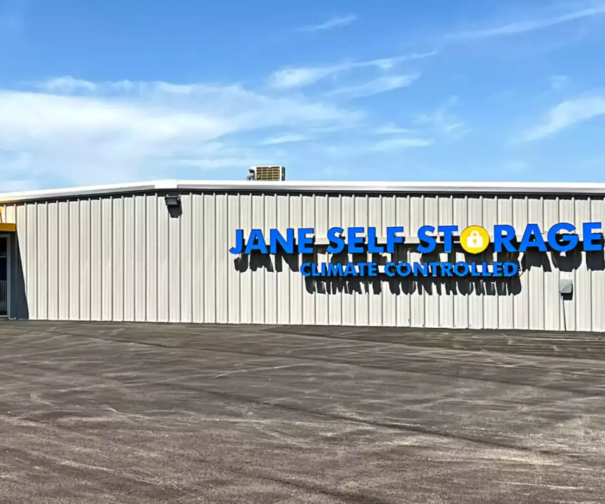 Exterior of Jane Self Storage.
