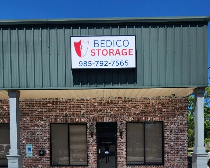 Storefront of Bedico Storage.
