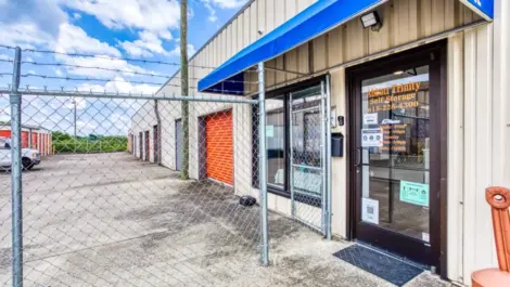 Entry door to Abbott Trinity Self Storage.