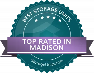 Award badge: Top rated storage units in Madison