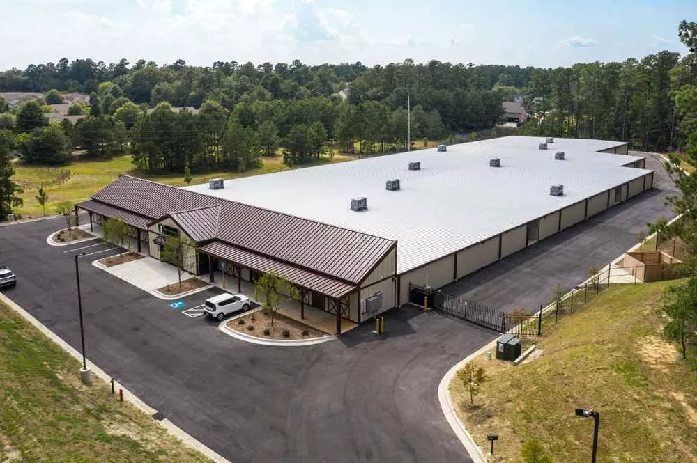 Skyview of storage facility