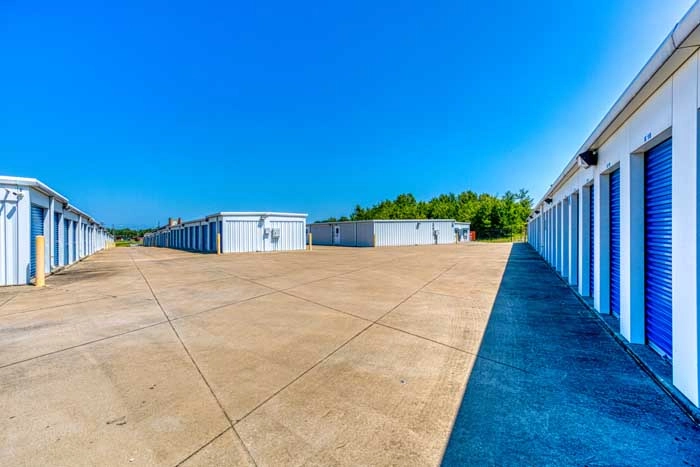 Fayetteville Storage Extrior units wide driveway