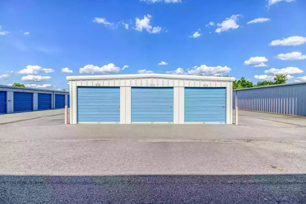 Absolute Storage of Maumelle blue door