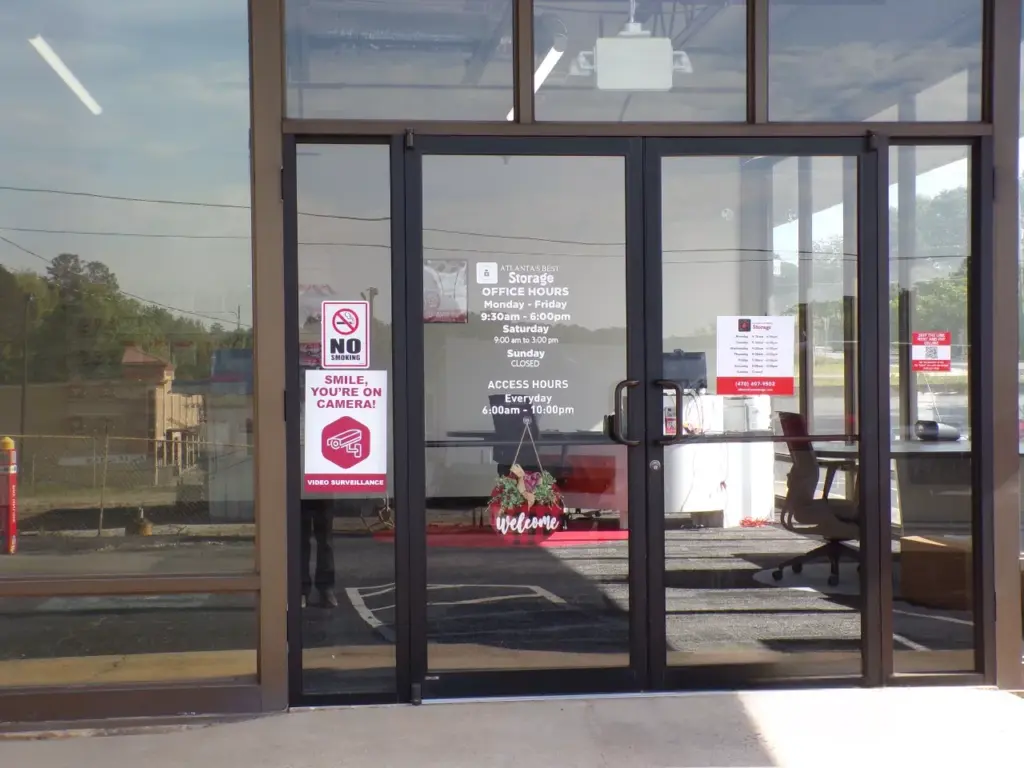 Front door of Atlanta's Best Storage in Atlanta, GA.