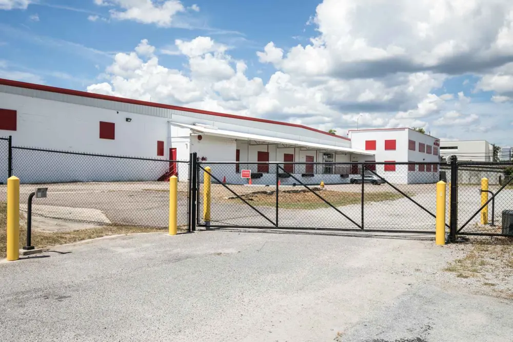 Gated self storage in Augusta, GA.