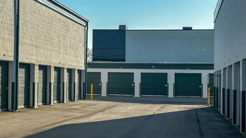 Outdoor storage units.