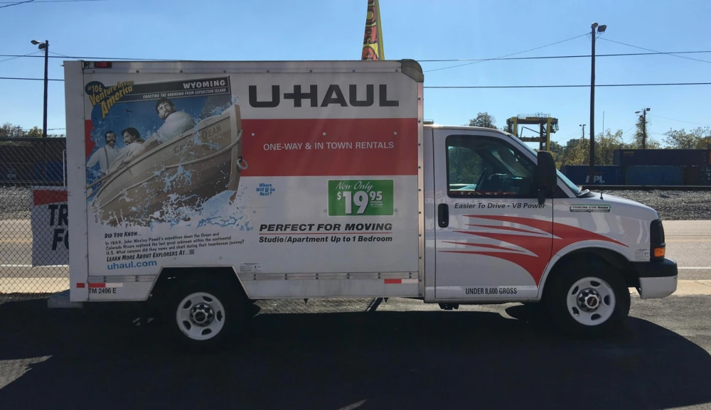 U-Haul truck at Fairgrounds Self Storage.