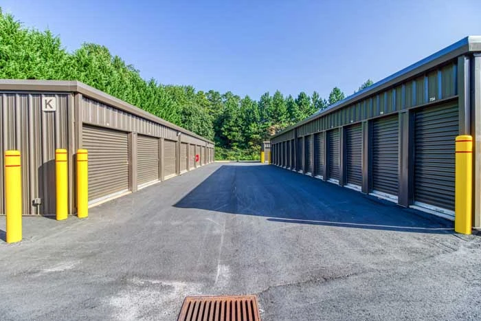 East Cherokee Storage exterior brown doors
