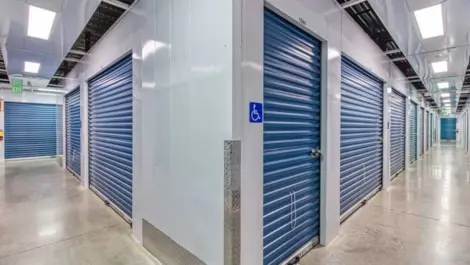 East Cherokee Storage interior blue doors