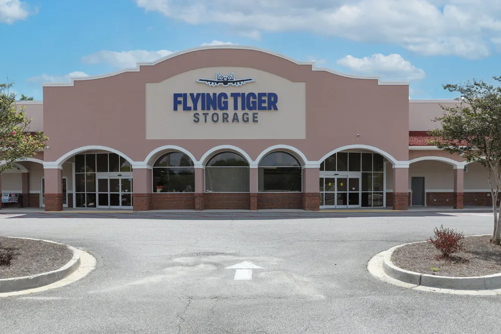 Flying Tiger building sign.