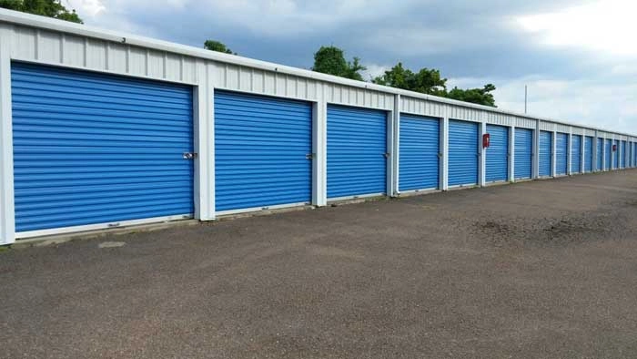 Freedom Self Storage blue doors