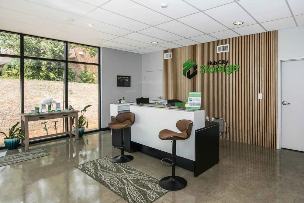 Hub City Storage interior retail office