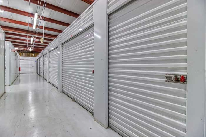Lithia Springs Self Storage white doors