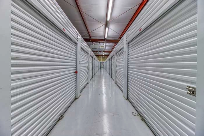 Lithia Springs Self Storage white doors