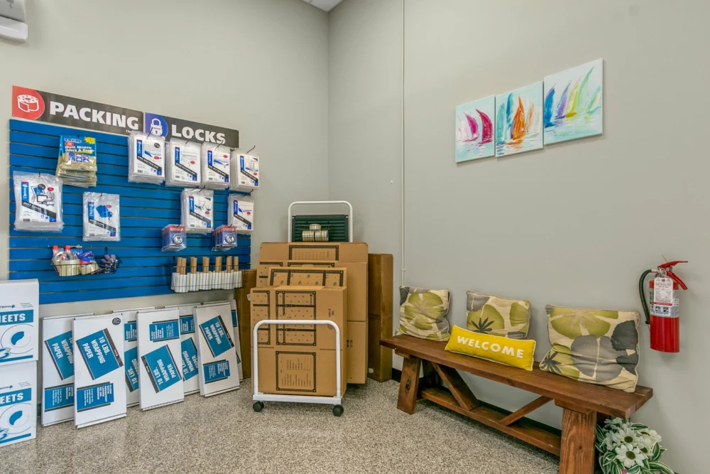 Main Street Storage Interior Retail Moving Supplies