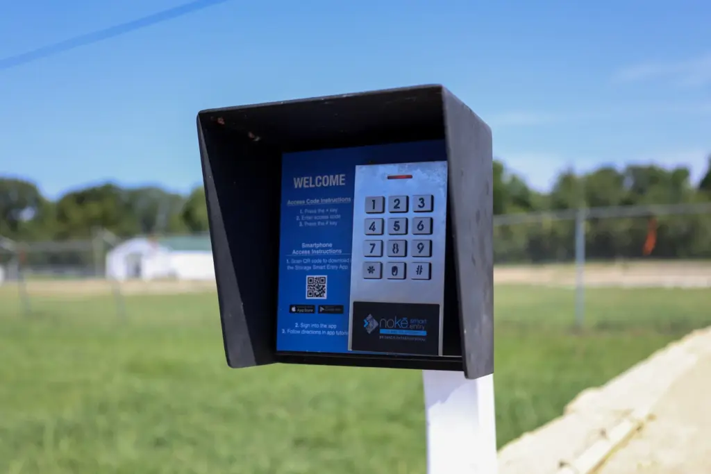 Storage Facility Entry Keypad